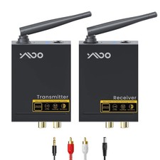 YMOO 2.4Ghz Wireless Audio Transmitter Receiver,192kHz/24bit HiFi Audio,20ms ... picture