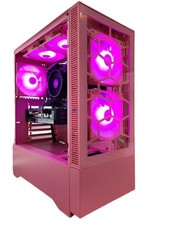 Custom Pink Gaming Computer Geforce RTX Graphics + AMD RYZEN SSD Windows 11 PRO picture