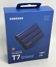 Samsung T7 Shield 2TB Portable SSD USB 3.2 Gen 2, Blue *NEW SEALED* picture