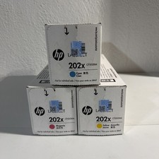 HP CF500XM 202X Toner Tri-Pack Cyan Magenta Yellow CMY OEM - Brand New Sealed picture
