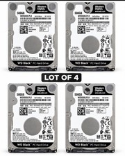 Western Digital WD Black 500GB WD5000LPLX 7200RPM 2.5” SATA HDD Lot of 4 Tested picture