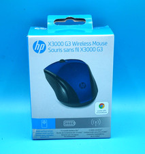 HP X3000 G3 Wireless Mouse - Blue, 15-Month Battery, Side Grips for Control picture