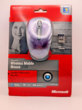 Microsoft Wireless Mobile Mouse 3500 Purple BlueTrack Nano Transceiver 1427,1447 picture
