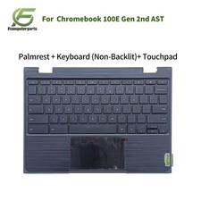 New 5CB0Z21474 For Lenovo 100e Chromebook 2nd Gen AST Palmrest Keyboard Touchpad picture
