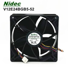 NIDEC V12E24BGB5-52 DC24V 1.40A 12CM 12038 Schneider Inverter Fan 4-wire picture