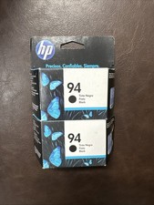 2 HP 94 Ink Cartridge  Black C8765WN New Sealed Box Old Stock 2 for 1 picture