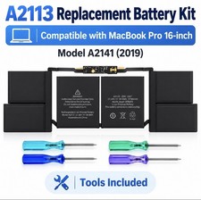 A2113 A2141 Battery for MacBook Pro 16” 2019 EMC 3347 99.8Wh Replacement Kit picture