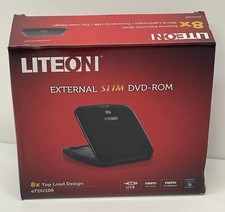 LITEON 8X External Slim DVD- Rom Drive,Plug & Play Instant CD, DVD Access, USB picture