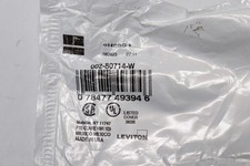 Leviton No Device Blank Wall Plate 1-Gang Thermoplastic Nylon White 80714-W picture