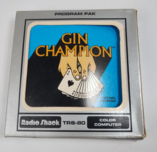 RadioShack TRS-80 Gin Champion Cartridge Cat No. 26-3083, w/Manual, Untested picture