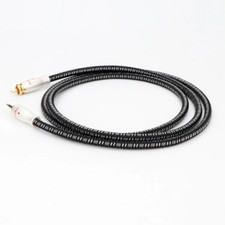 3.5mm HiFi OCC Silver Plated RCA Cable Male To 2X Male Audio Balanced Connectors picture