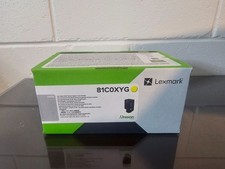 LEXMARK 81C1XY0 Genuine OEM Yellow Extra-High-Yield Toner Cartridge CX735 NIB picture