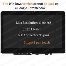 5M11H61338 New For Lenovo 300w Yoga Gen 4 Laptop Lcd Touch Screen w/Bezel picture