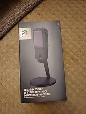 Atrix Desktop Streaming Microphone - Metal Stand - Sealed picture