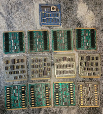 13x Vintage Rare Burroughs Gold Ceramic Ram / Logic Boards For Collection Scrap picture
