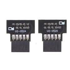 CY 1Set Motherboard USB 2.0 2.0 10Pin 9Pin Male to Female Header Adapter picture