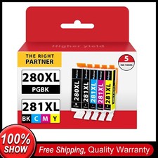 5PK For Canon PGI-280XL & CLI-281XL Ink Cartridge PIXMA TS6120 TS8320 TS8322 picture