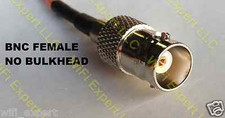 25 Feet Black RG-174 rg174 50 Ohm Coax Cable with BNC Female on One side only. picture
