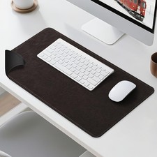 glodentai Leather Desk Mat Deep Coffee Black 33x13 picture