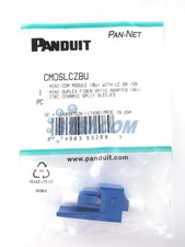 Panduit Mini-Com LC SR/SR Fiber Optic Adapter Module, Blue CMDSLCZBU ~STSI picture
