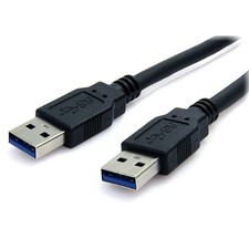 Startech USB3SAA6BK 6ft USB 3.0 A-A Cable Black picture
