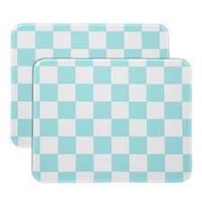 2Pcs Checkered Mouse Pad Plaid Grid Mousepad 10.2x8.3