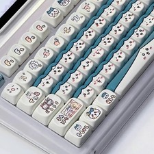 Usagi Cute Cartoon Kawaii Keycaps Full Set Anime Machinery Keyboard Boxed Side C picture