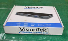 VisionTek VT200 Dual Display USB-C Docking Station with Power Passthrough -... picture