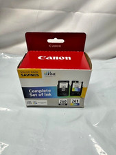 Canon Pixma PG-260 Black  & 261 color Ink Cartridge TS5320- *New-box damage picture