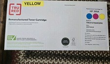 TRU RED Reman. Toner Cartridge Yellow For HP 305A Model#TRCF370AM3PK picture