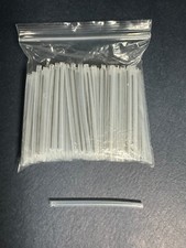 100 Pack 60mm x 1.5mm (3mm OD) Fiber Optic Splice Protector Sleeves Tube Pigtail picture