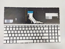 Keyboard Silver Backlit for HP 15-dk0045cl 15-dk0035cl 15-dk0067cl 15-dk1095nr picture