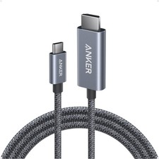 Anker HDMI Cable, 4K@60Hz Ultra-Fast Nylon-Braided USB C to 6FT, Black picture