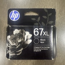 Genuine HP 67XL High Yield Black Ink Cartridge Dated: JULY 2027 NEW SEALED picture