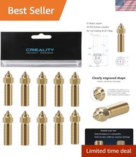 Creality 10PCS K1 Brass Nozzles Kit, 3D Printer 10PCS High Speed 0.4mm Nozzle... picture