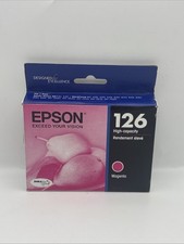 Genuine Epson 126 Magenta Ink Cartridge (T126320) DURAbrite ultra. Exp 2019 picture