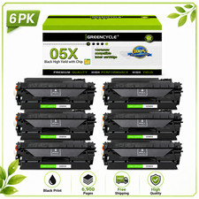 6PK CE505X Black Toner Cartridge For HP LaserJet P2055 P2055n Hign Yield picture