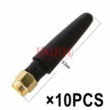 10pcs in Bulk Sale Black UHF 433MHz Straight SMA Male Small Stubby Chili Antenna picture