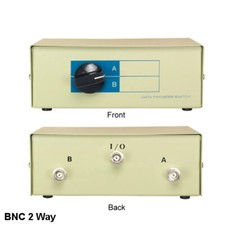 Kentek BNC 2 Way Data Switch Box Rotary Dail Coax for PC Display Monitor CCTV picture