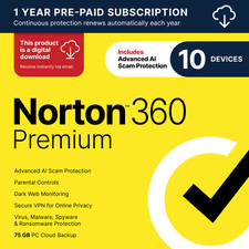 Norton 360 Premium | 10 Devices | Direct From Norton picture