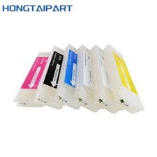 HONGTAIPART 6PCS Empty Refillable Ink Cartridge + 2 SETS Chips Epson F2000 F2100 picture