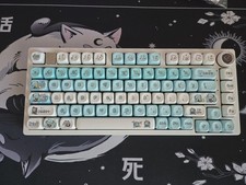Hatsune Miku Themed Leobog Hi75c | Custom Wireless 75% Aluminum Keyboard picture
