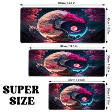 Yin Yang Tree Design Mouse Pad - XXL/XL/L/Super Big Large Gaming Mouse Mat, No picture