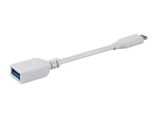 Monoprice Essentials 3.1 USB-C to USB-A Female Gen 1 Cable 3A 5 Gbps 0.15m picture