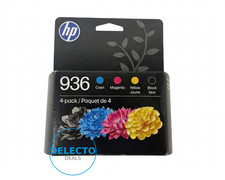 GENUINE 4-PACK HP 936 Black & Color Ink OfficeJet 9120 6C3Z5LN SEALED 11/2026+ picture