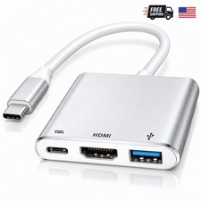 QCEs USB C to HDMI Adapter, USB-C Digital AV Multiport Adapter with 4K Silver picture