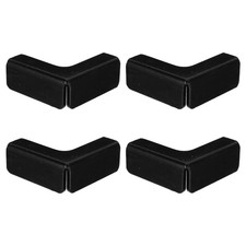 4pcs L Shaped Glass Aquarium Fixing Clip, Aluminum Alloy, Black picture