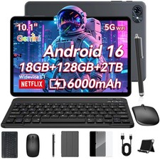 TABWEE T80 WiFi Tablet 10.1 inch Android 16 18GB+128GB+2TB 6000mAh Gemni AI GPS picture