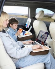 2-in-1 Laptop & Tablet Lap Desk with Cushion for Car Bed Sofa picture