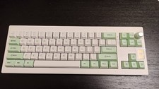 EPOMAKER Shadow-X Gasket Green White Gaming Keyboard JP Wisteria Used Tested picture